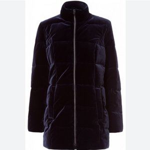 SOLD!!!!!!!!!!!!!!!!!!!!!!!!!!!!!!!Luxury Classic Olsen Navy Quilted Velvet Coat